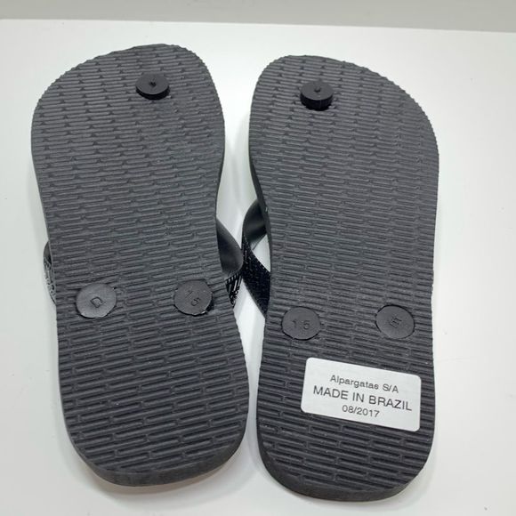 Havaianas Kids Black Green DC Comics Batman Green Lantern Flip Flop Sz 2Y - Picture 4 of 4